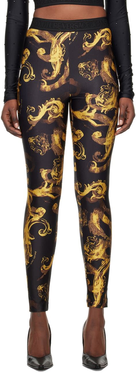 versace couture tights|Versace couture leggings.